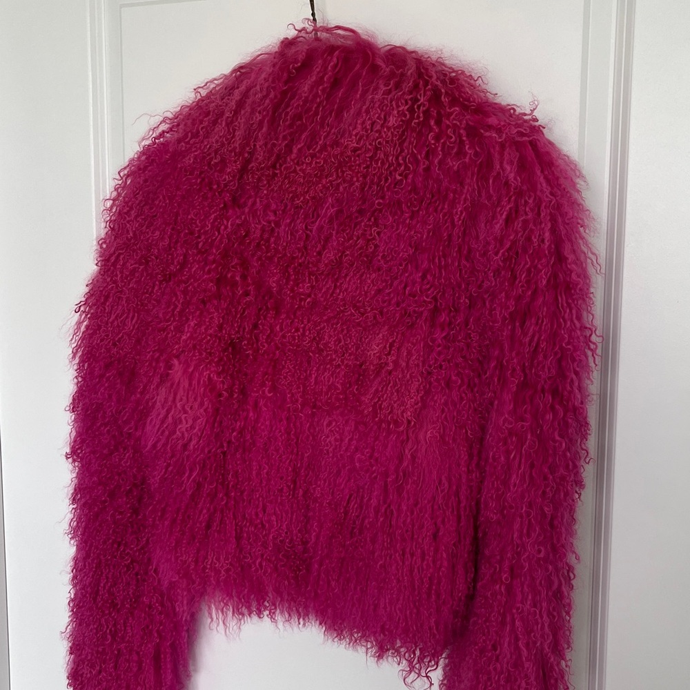 Just Cavalli Pink Fur Coat Size IT38 - Picture 7 of 7